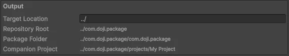 Package wizard output and repository preview
